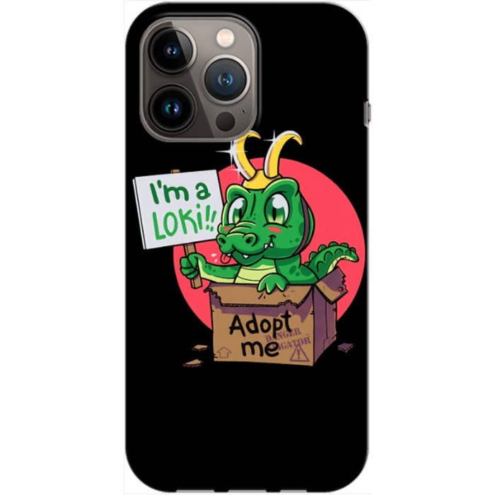 Husa compatibila cu Apple iPhone 14 Plus model Im a Loki Adopt me, Silicon, TPU, Viceversa