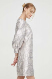 Cumpara ieftin Bruuns Bazaar rochie culoarea argintiu, mini, drept