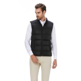 Vesta barbati slim neagra cu puf V031