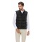 Vesta barbati slim neagra cu puf V031