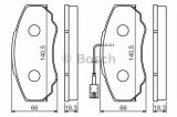 Set placute frana,frana disc PEUGEOT BOXER platou / sasiu (ZCT) (1994 - 2002) BOSCH 0 986 494 048