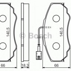 Set placute frana,frana disc FIAT DUCATO caroserie (250, 290) (2006 - 2016) BOSCH 0 986 494 048