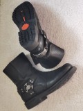 GHETE NEGRE BARBATI FIRMA HARLEY-DAVIDSON CIZME PIELE MOTO CHOPPER BIKER