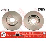 Disc frana OPEL MERIVA (2003 - 2010) TRW DF4048