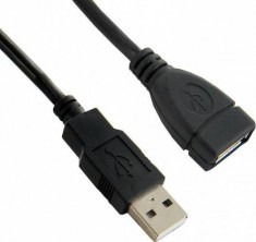 Cablu extensie USB 2.0 4World 1.8m Negru foto