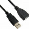 Cablu extensie USB 2.0 4World 1.8m Negru