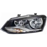 Far VW Polo (6R) Cross, Blue Motion, Blue GT 05.2014-, Polo 6R 08.2009-04.2014 Hella partea Stanga, tip bec H7+H7