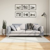 vidaXL Covor &bdquo;OVIEDO&rdquo;, fire scurte, crem, 120x120 cm