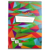 Bloc notes A4 50 file cu spira matematica EVOffice Bloc Notes A4 50file spira Matematica