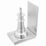 Cumpara ieftin Suporturi cărți 2 buc., argintiu, 11x12x19,5 cm, aluminiu, șah