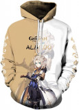 Pentru Cosplay Genshin Impact Anime Pulover Hoodie - Halloween Unisex Adult Mang, Oem