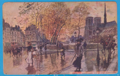 (FR4) CARTE POSTALA FRANTA - PARIS - NOTRE-DAME VUE DE L&amp;#039;ILE SAINT-LOUIS foto