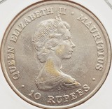 1973 Mauritius 10 Rupees 1981 Elizabeth II (Royal Wedding) km 46, Africa