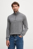 Joop! pulover de lana culoarea verde, light, cu turtleneck