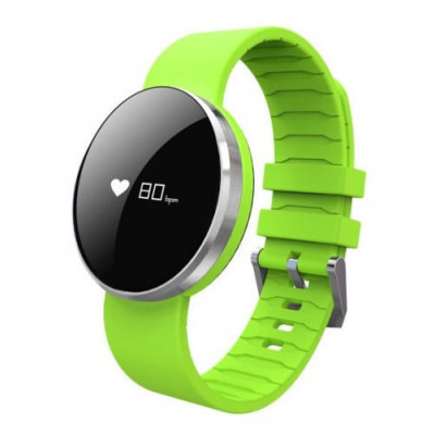 Bratara Fitness iUni UW1i Plus, Waterproof, Monitorizare puls, Pedometru, Activitati sportive, Green foto