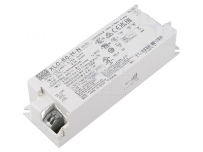 Alimentator LED pulsatoriu 60W 9-54VDC 900mA-1,7A 155-400VDC foto