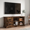 VidaXL Comodă TV, stejar afumat, 102x35,5x47,5 cm, lemn prelucrat 816181