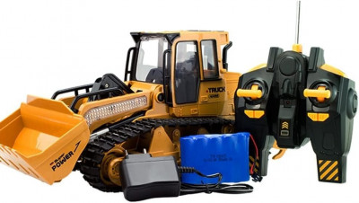 RC Excavator Lopata 2.4G Radio Telecomanda Buldozer Camion Crawler Greu foto