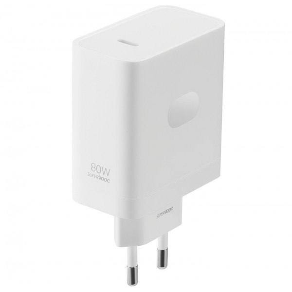 Incarcator Retea Cu Cablu USB-C OnePlus, 80W, 7.3A, 1 x USB-C, Alb 5461100248