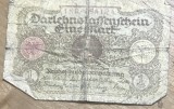 BNKSTR01DE Bancnotă Germania - 1 Mark 1920, Darlehnskassenschein, perioada timpurie Weimar / Inflație