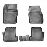 Set de 4 covorase cauciuc 3D stil tavita premium pentru Ford Focus 3,III 2014-2018, Recambo