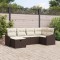 vidaXL Set de canapele pentru grădină 6 pcs Maro 55 x 62 x 69 cm 3360609