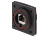 Conector Ethernet BULGIN Cat 6a IP68, Montare Panou, RJ45, 8 Pini, Poliamida, Aurit, 1.5A