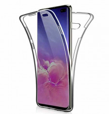Husa Samsung Galaxy S10 360 Grade silicon fata TPU spate Transparenta foto