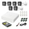 Sistem supraveghere analog Hikvision, 6 camere 5MP dual light audio, DVR 8 canale 6MP, accesorii SafetyGuard Surveillance