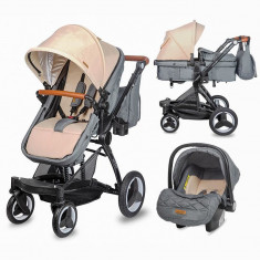 Carucior transformabil 3 in 1 Coccolle Ambra Safari Beige 2021 foto