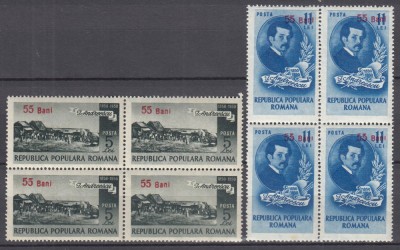 ROMANIA 1952 LP 302 CENTENARUL NASTERII LUI ION ANDREESCU SUPRATIPAR SERIE MNH foto