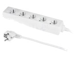 Prelungitor Alimentare PLASTROL 1,5m 5 Prize 10A 3x1mm&sup2; PVC Alb W-97486