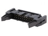Conector IDC 20P cu Ejector 2.54mm Negru