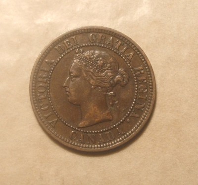 CANADA 1 CENT 1876 H foto