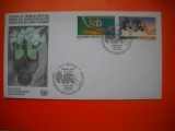 HOPCT PLIC FDC S NR 484 INTERZICEREA ARMELOR CHIMICE 1991 -ONU NATIUNILE UNITE -BIROUL GENEVA ELVETIA