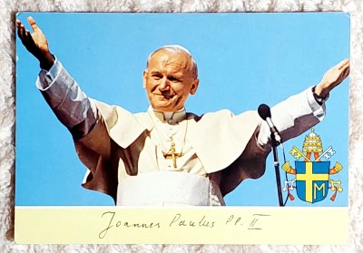 Carte postala Italia - Papa Ioan Paul al II - lea foto