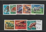 Mongolia 1967 nestampilat - Mi 460/67 - Dinozauri