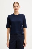 United Colors of Benetton pulover de l&acirc;nă culoarea bleumarin, light, 11AHD10E6