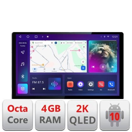 Navigatie dedicata Ford Transit Focus Kuga N-transit Edonav ecran 13&quot; 2K 8 si 128 Android Waze USB Navigatie 4G 360 Toslink Youtub CarStore Technology