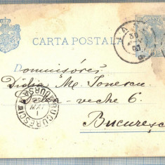 AX 172 CP VECHE -DOMNISOARA DIDINA M. IONESCU -BUCURESTI DE LA IASI-CIRC. 1899