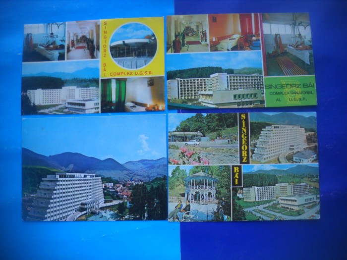 HOPCT LOT 2506 SANGEORZ BAI -JUD BISTRITA NASAUD-4 CARTI POSTALE-CIRCULATE