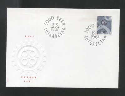 Switzerland 1967 Europa CEPT Mi.850 FDC UN.013 foto