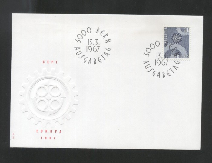 Switzerland 1967 Europa CEPT Mi.850 FDC UN.013