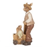 Cumpara ieftin Figurina Iepurasi Paste polirasina bej maro 12x7x23 cm