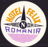 HST A137 Etichetă Hotel Felix Eforie Nord Rom&acirc;nia comunistă