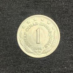 Moneda 1 dinar 1974 Iugoslavia