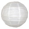Abajur Lustră H&acirc;rtie Bambus Albă, 30cm, E27, Dormitor, Living, Cameră Copil - Stil Minimalist, Lumină Difuză