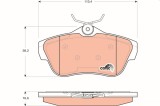 TRW GDB1740 COTEC set placute frana,frana disc