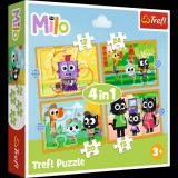 PUZZLE TREFL 4IN1 PLANETA MILO INTALNIRE CU MILO SI PRIETENII SuperHeroes ToysZone