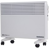 Convector electric Daewoo DPH1500W, 1500 W, 2 trepte de putere, Protectie la supraincalzire, Termostat reglabil, Indicator luminos , Alb